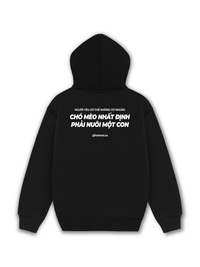 Áo Hoodie Nỉ Hai Da Phải Nuôi Chó Mèo