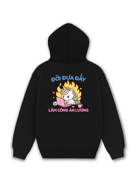 Áo Hoodie Nỉ Hai Da Công Chúa Làm Công Ăn Lương