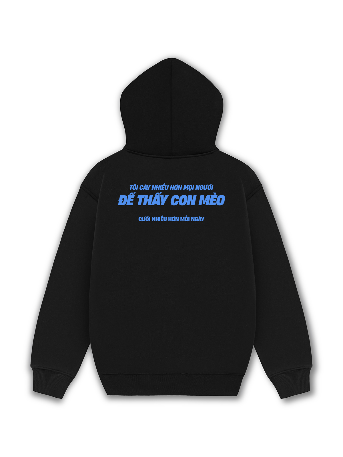 Áo Hoodie Nỉ Hai Da Mèo Cười Nhiều Hơn