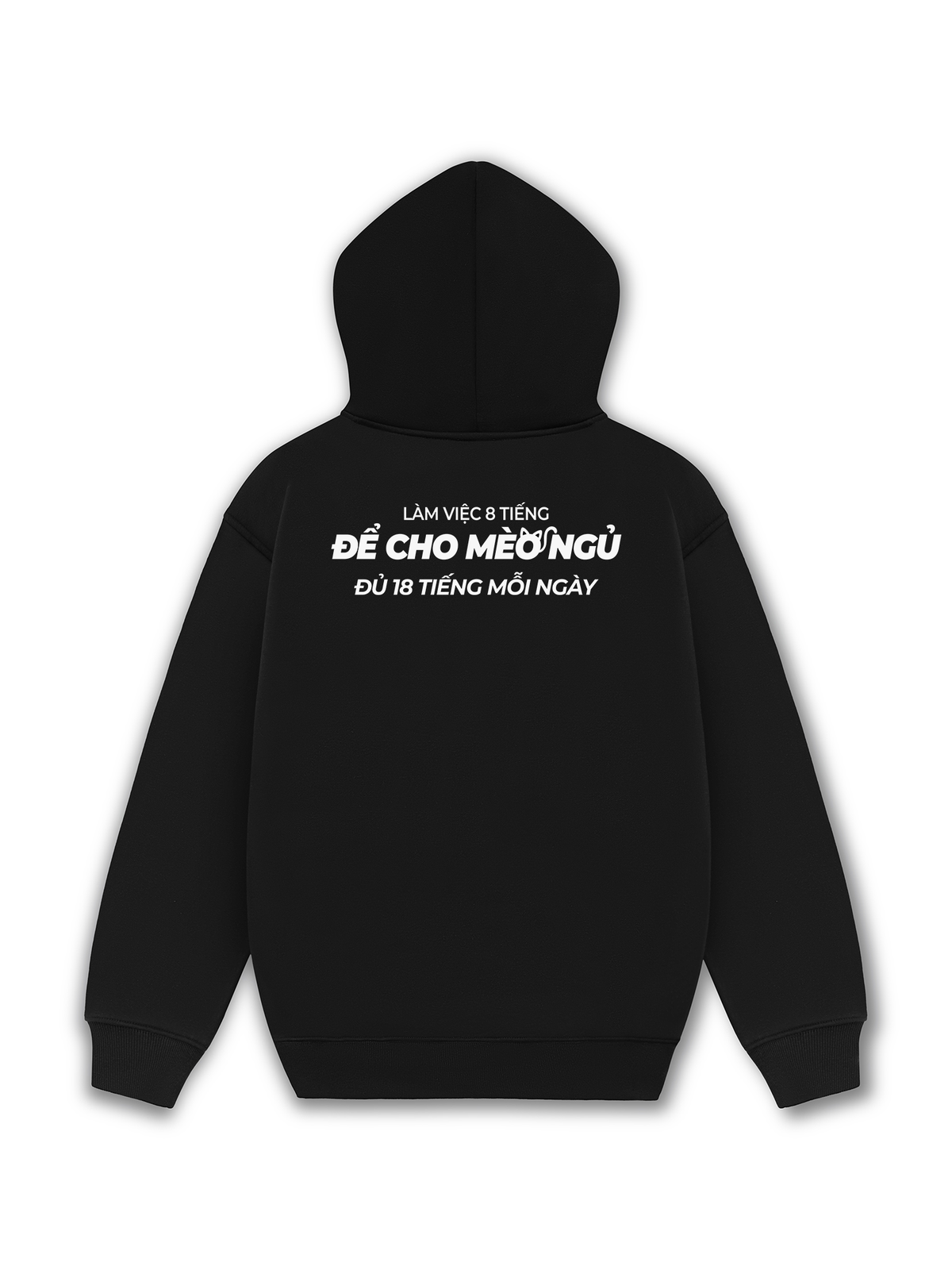 Áo Hoodie Nỉ Hai Da Để Cho Mèo Ngủ