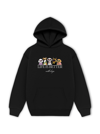 Áo Hoodie Nỉ Hai Da Life Is Better With Dogs