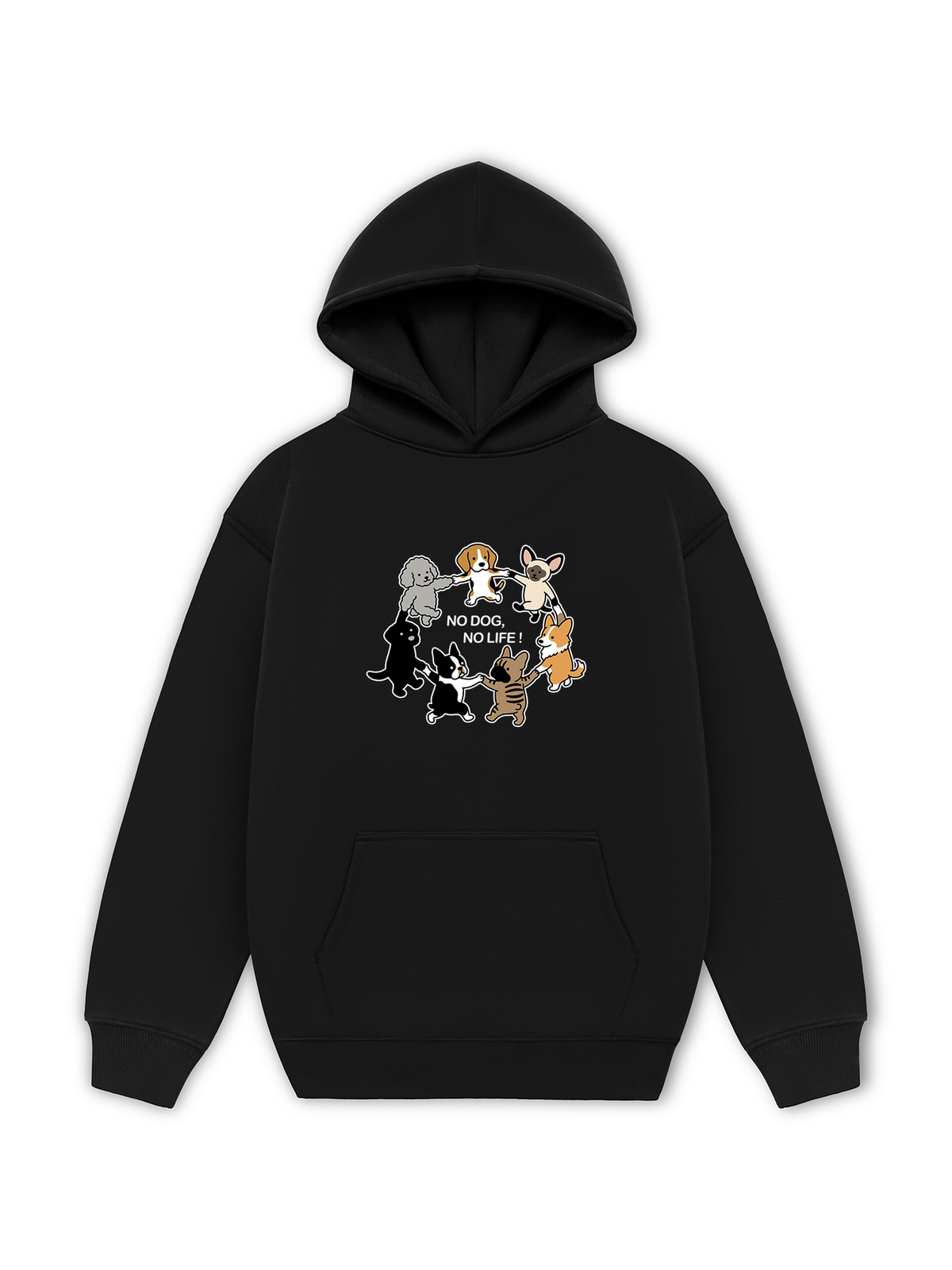 Áo Hoodie Nỉ Hai Da No Dog No Life