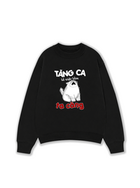 Áo Sweater Nỉ Hai Da Tăng Ca