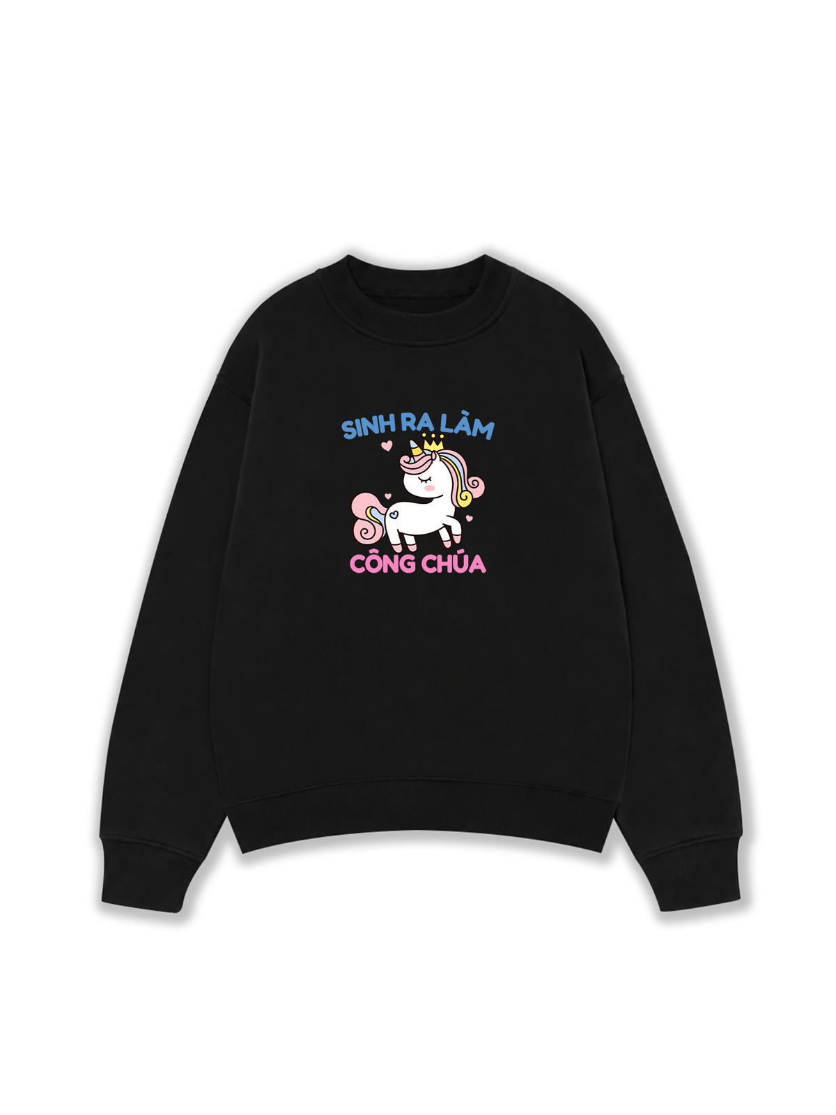 Áo Sweater Nỉ Hai Da Công Chúa Làm Công Ăn Lương