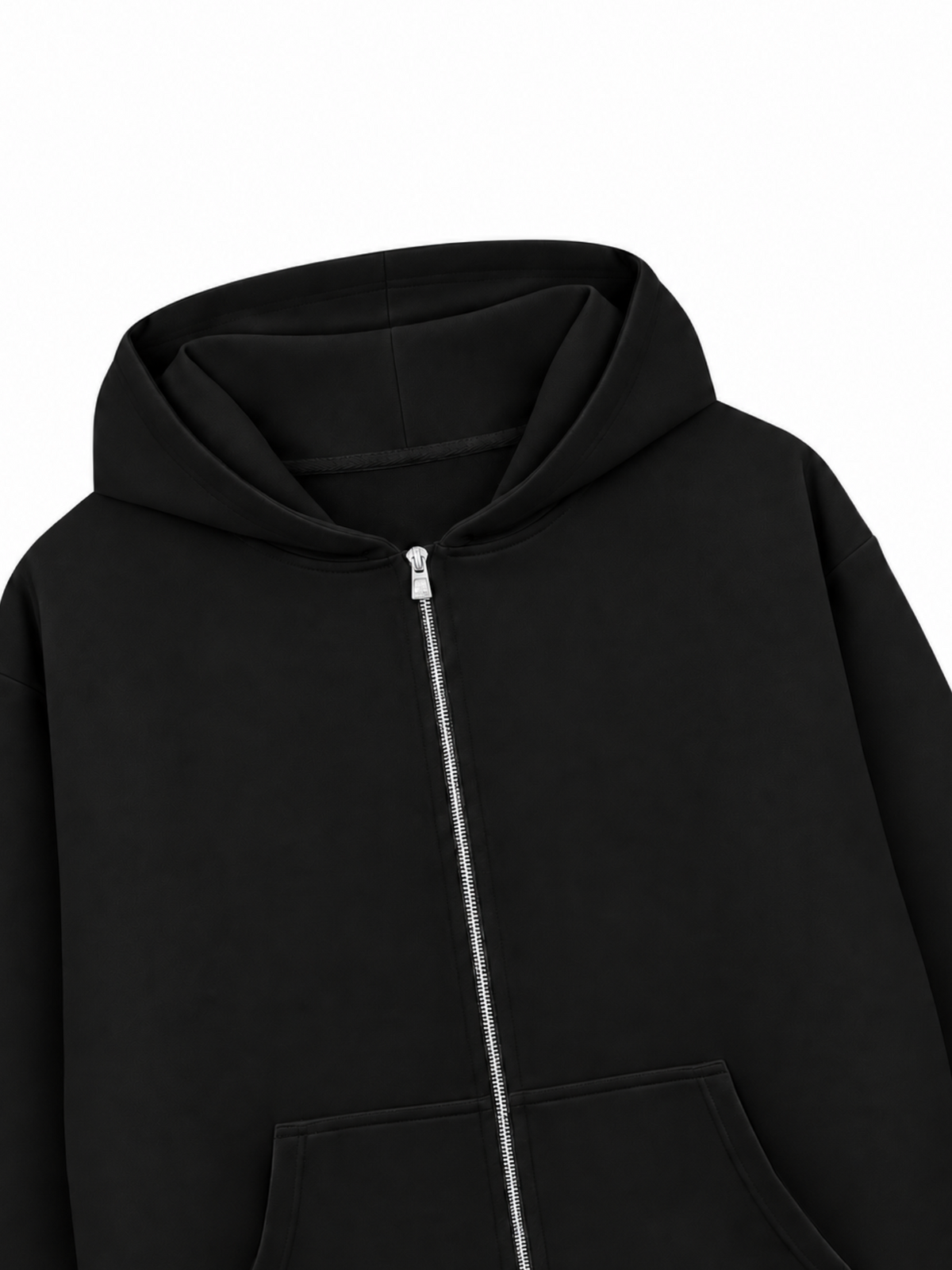 Áo Hoodie Zip Nỉ Hai Da Hơi Mệt Basic