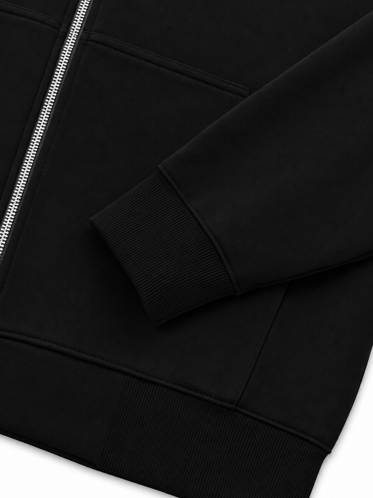 Áo Hoodie Zip Nỉ Hai Da Hơi Mệt Basic