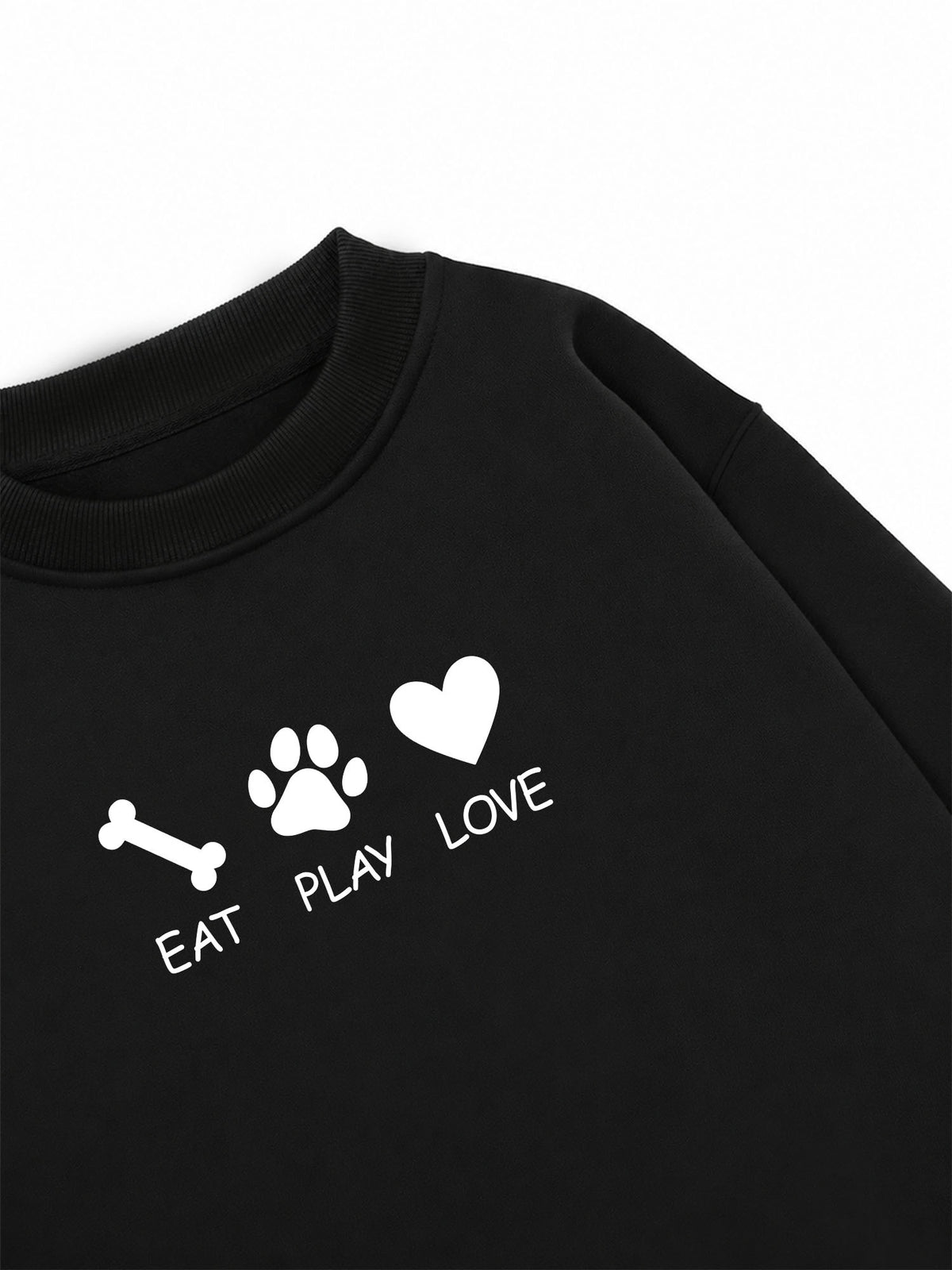 Áo Sweater Nỉ Hai Da Eat Play Love