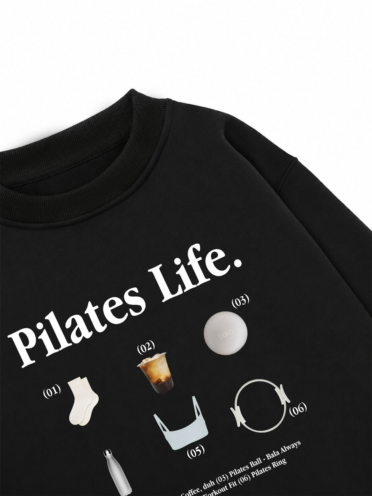 Áo Sweater Nỉ Hai Da  Pilates Life