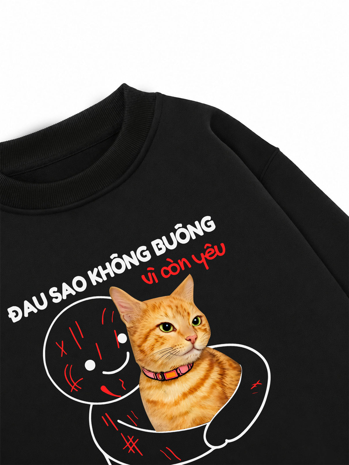 Áo Sweater Nỉ Hai Da Đau Sao Không Buông