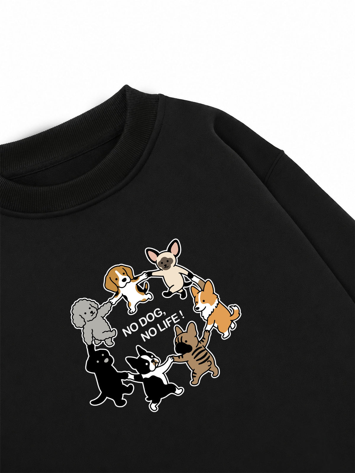 Áo Sweater Nỉ Hai Da No Dog No Life