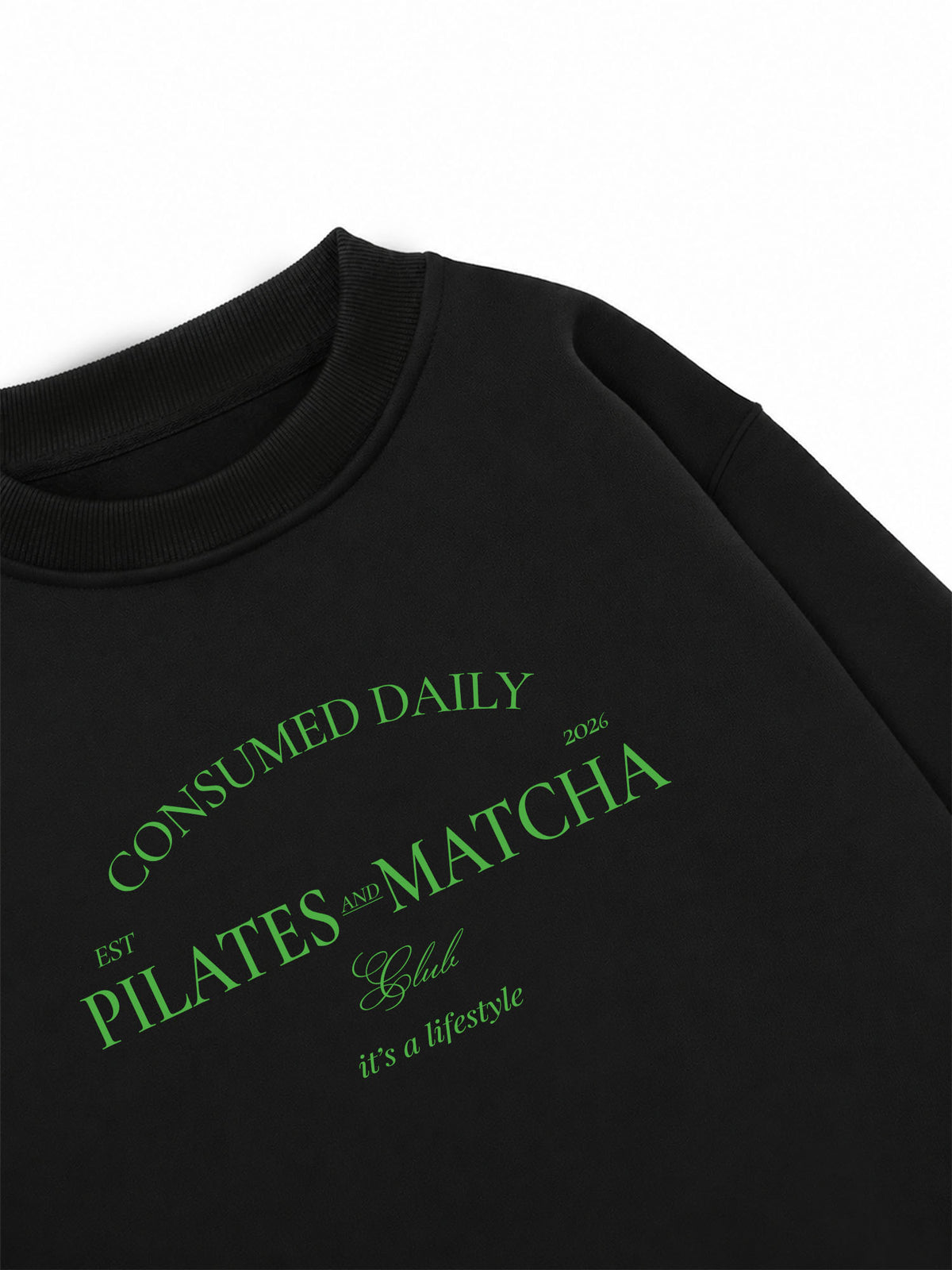 Áo Sweater Nỉ Hai Da Pilates And Matcha