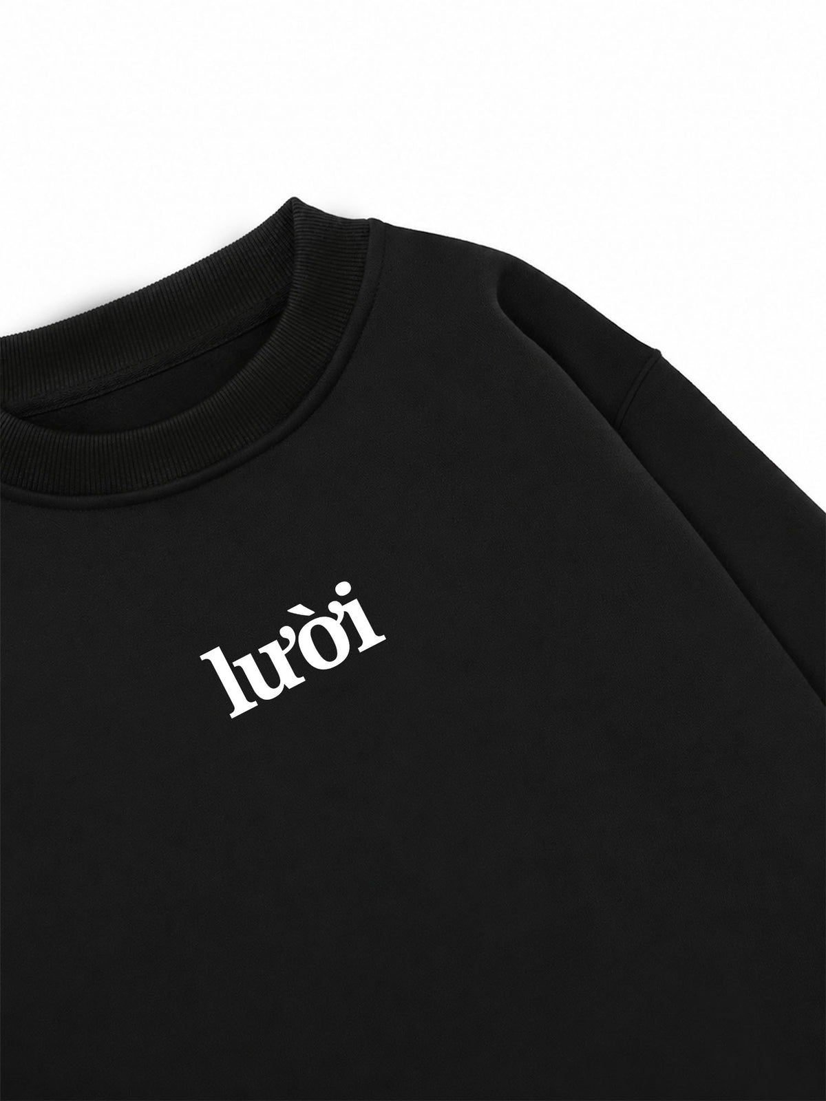 Áo Sweater Nỉ Hai Da Lười