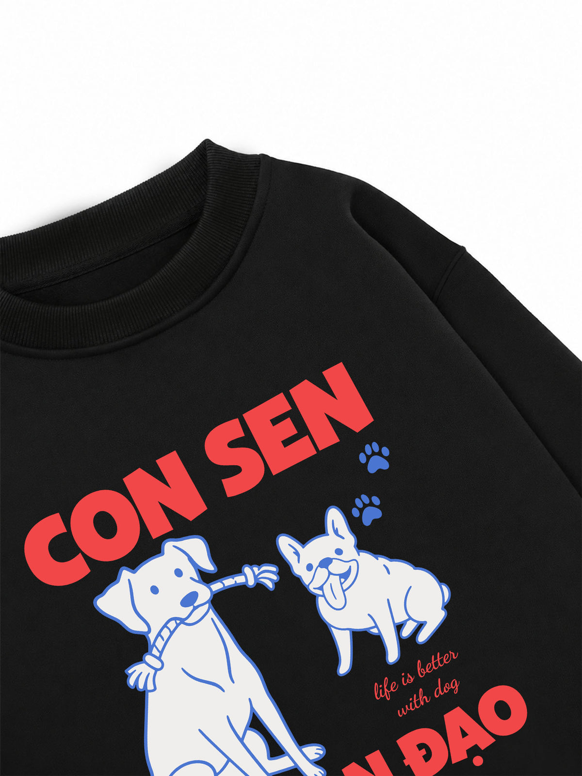 Áo Sweater Nỉ Hai Da Con Sen Ngoan Đạo Chó