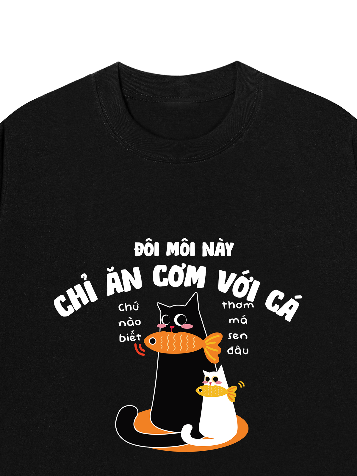 Áo Thun Relaxed Fit Đôi Môi Này Chỉ Ăn Cơm Với Cá