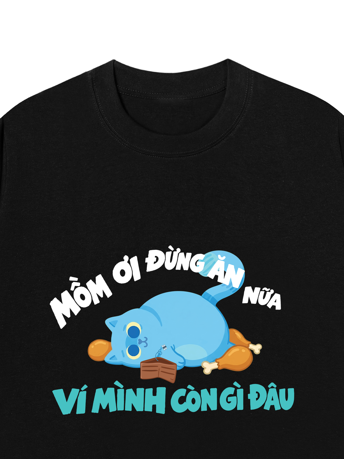 Áo Thun Relaxed Fit Mồm Ơi Đừng Ăn Nữa
