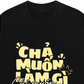 Áo Thun Relaxed Fit Chả Muốn Làm Gì