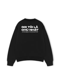 Áo Sweater Nỉ Hai Da  Không Là Thứ Gì Của Cô Ấy