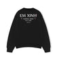 Áo Sweater Nỉ Hai Da Không Dink Vào Lưới