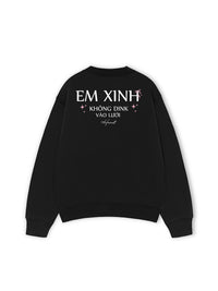 Áo Sweater Nỉ Hai Da Không Dink Vào Lưới