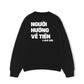 Áo Sweater Nỉ Hai Da Người Hướng Về Tiền