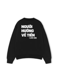 Áo Sweater Nỉ Hai Da Người Hướng Về Tiền