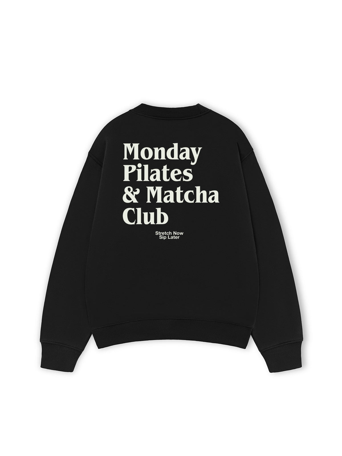 Áo Sweater Nỉ Hai Da Monday Pilates & Matcha