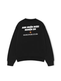 Áo Sweater Nỉ Hai Da Nghiện Em