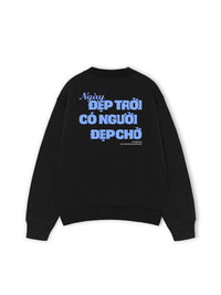 Áo Sweater Nỉ Hai Da Người Đẹp Chờ