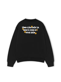 Áo Sweater Nỉ Hai Da Five Dần