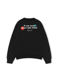 Áo Sweater Nỉ Hai Da Space