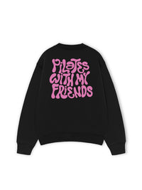 Áo Sweater Nỉ Hai Da Pilates With My Friend