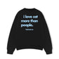 Áo Sweater Nỉ Hai Da I Love Cat