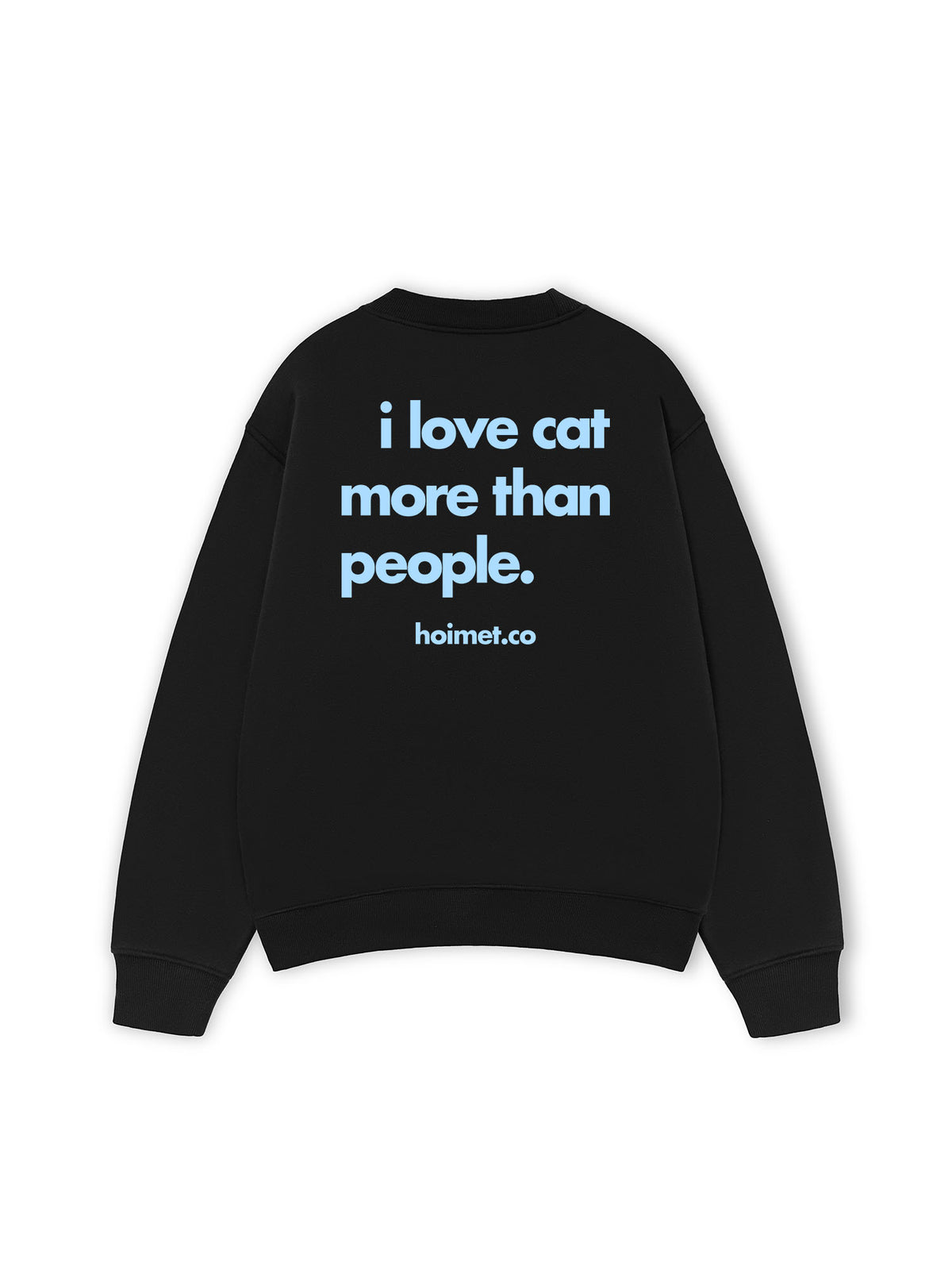 Áo Sweater Nỉ Hai Da I Love Cat