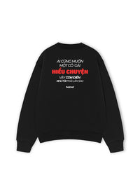 Áo Sweater Nỉ Hai Da  Con Điên