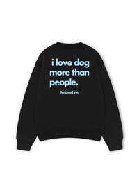 Áo Sweater Nỉ Hai Da I Love Dog