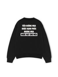 Áo Sweater Nỉ Hai Da Tiền Mua Được Hạt Cho Mèo