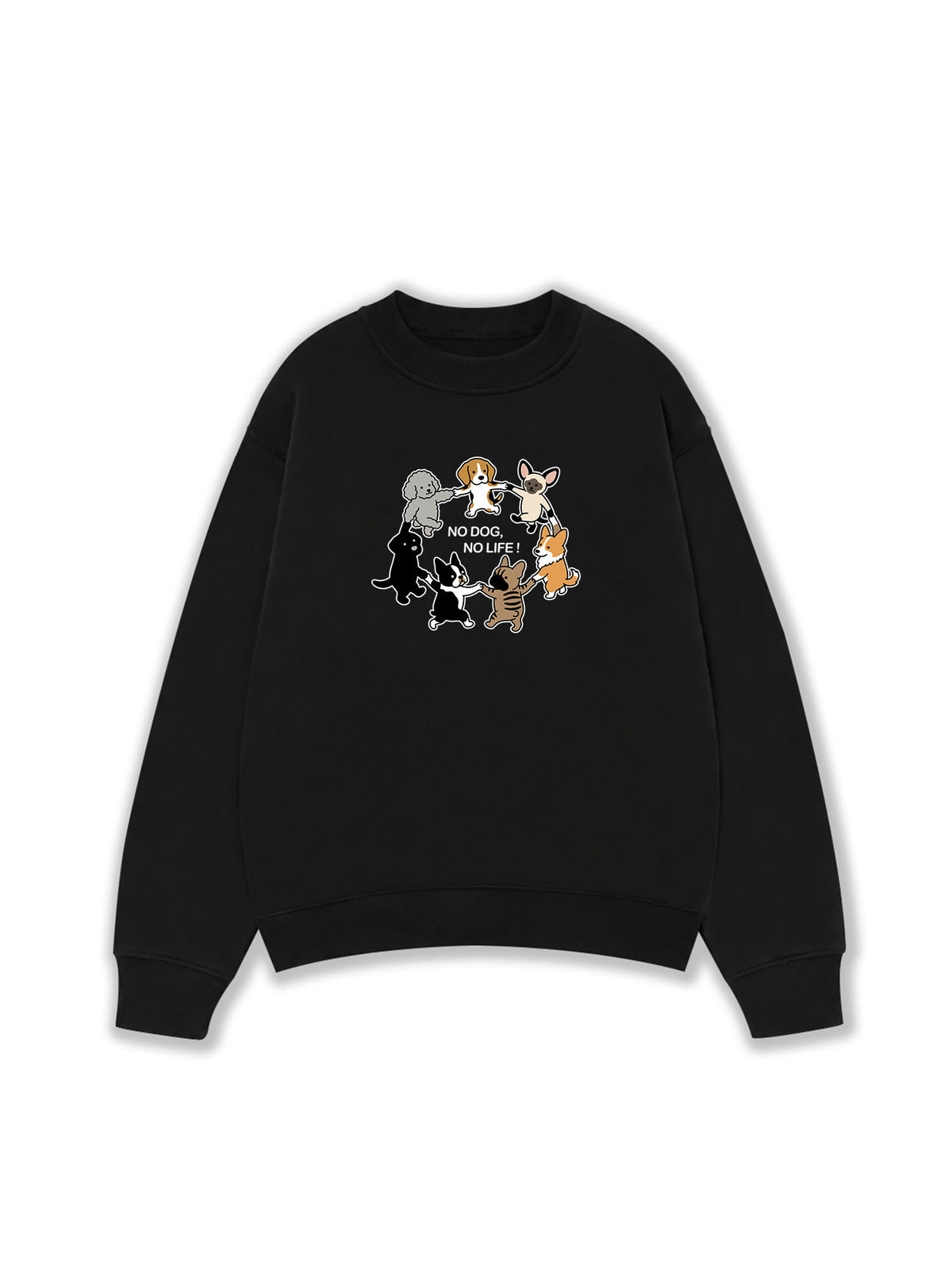 Áo Sweater Nỉ Hai Da No Dog No Life