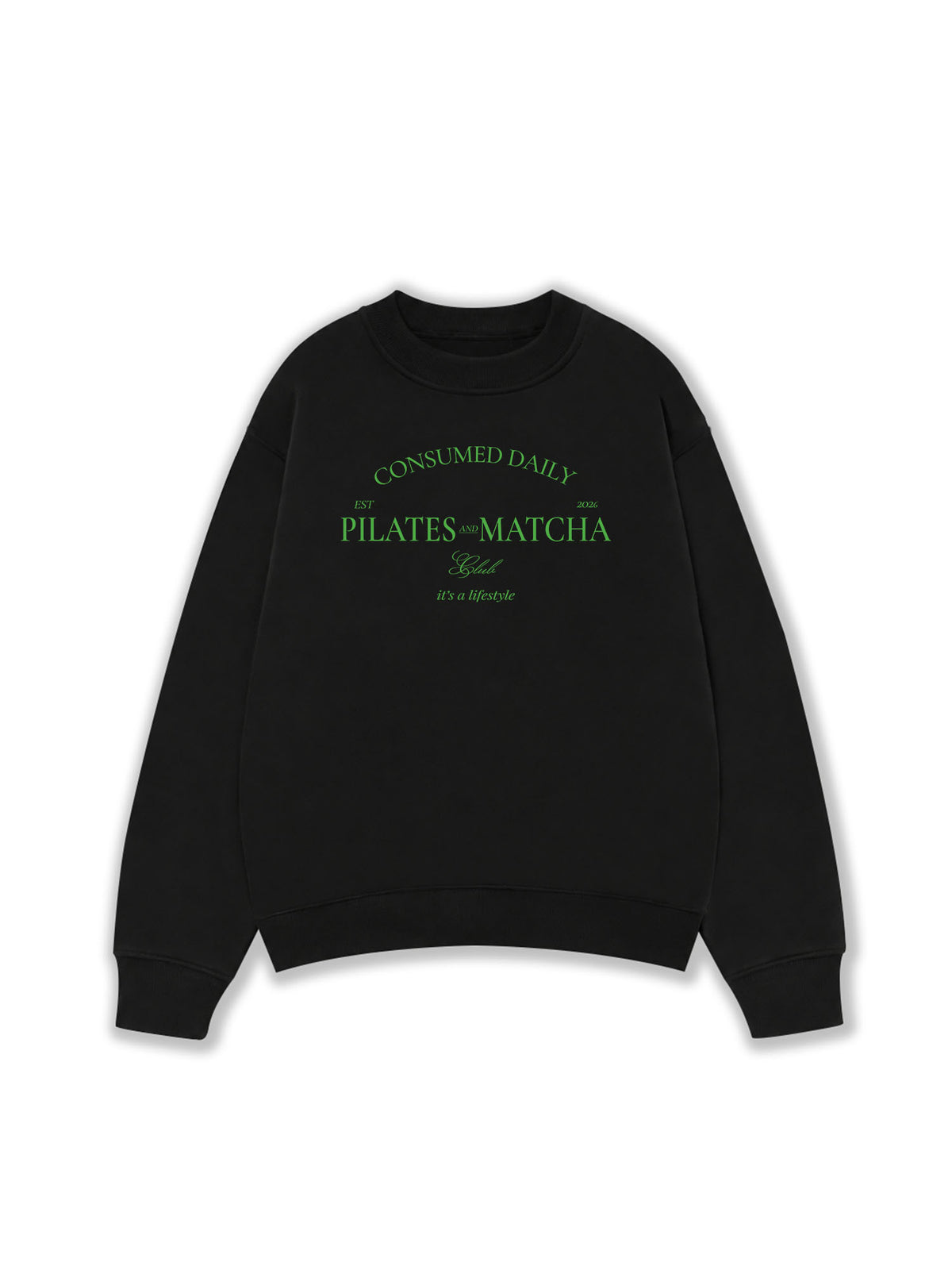 Áo Sweater Nỉ Hai Da Pilates And Matcha