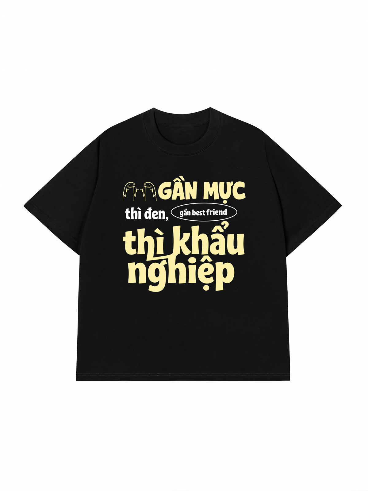 Áo Thun Relaxed Fit Gần Mực Thì Đen