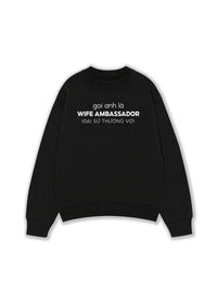 Áo Sweater Nỉ Hai Da Đại Sứ Thương Vợ