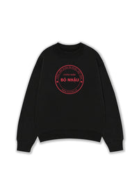 Áo Sweater Nỉ Hai Da Chứng Nhận Bỏ Nhậu