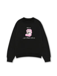 Áo Sweater Nỉ Hai Da Will You Pilates With Me