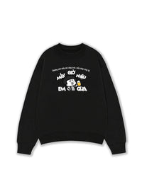 Áo Sweater Nỉ Hai Da Thương Anh Mấy Núi Cũng Trèo