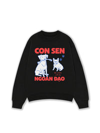 Áo Sweater Nỉ Hai Da Con Sen Ngoan Đạo Chó