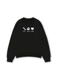 Áo Sweater Nỉ Hai Da Eat Play Love