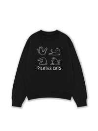 Áo Sweater Nỉ Hai Da Pilates Cat