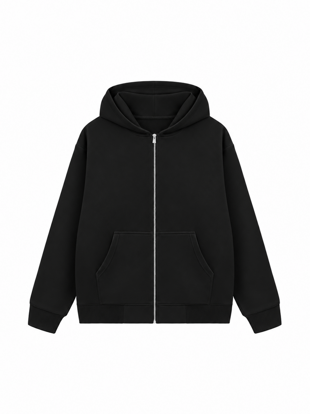 Áo Hoodie Zip Nỉ Hai Da Hơi Mệt Basic