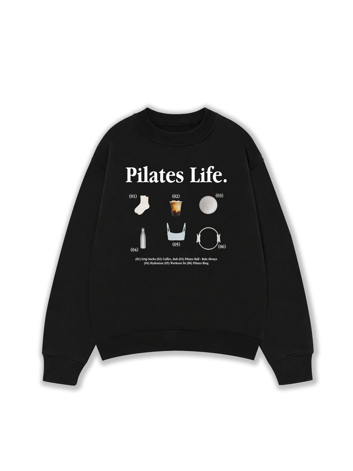 Áo Sweater Nỉ Hai Da  Pilates Life