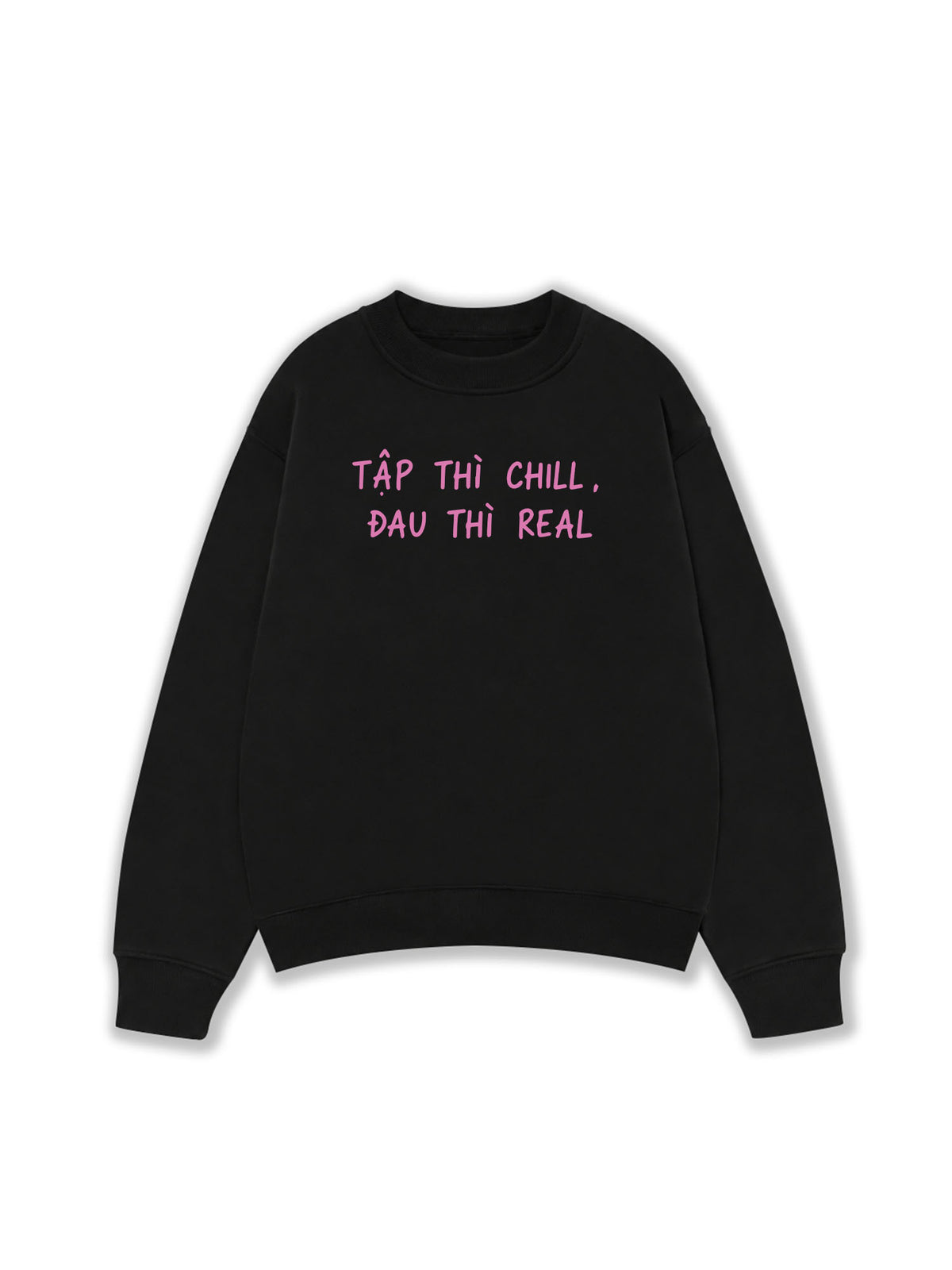 Áo Sweater Nỉ Hai Da  Tập Chill Đau Real
