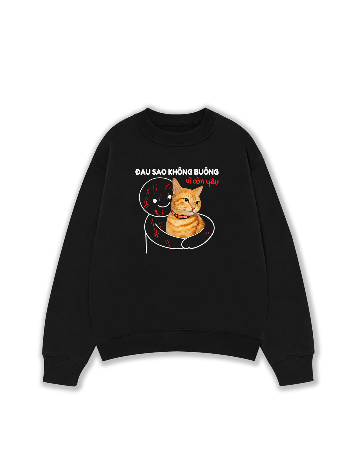 Áo Sweater Nỉ Hai Da Đau Sao Không Buông